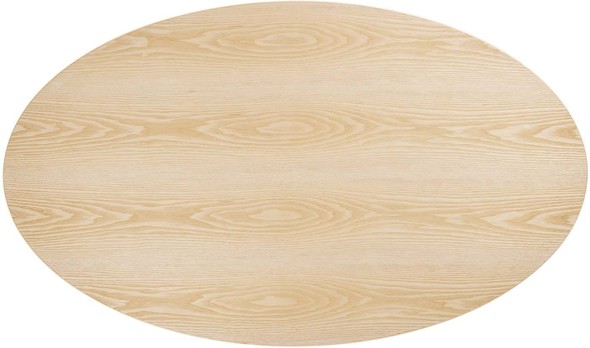 round dining table for 6 with leaf Modway Furniture Bar and Dining Tables White Natural
