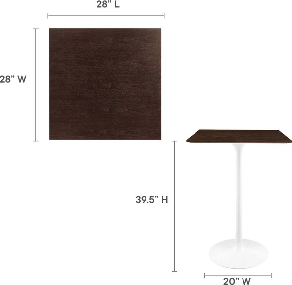 high top bar tables for sale Modway Furniture Bar and Dining Tables White Cherry Walnut