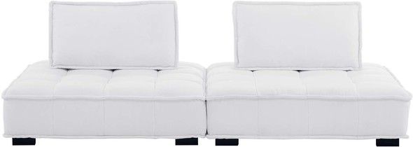 massive sectional couch Modway Furniture Sofas and Armchairs White