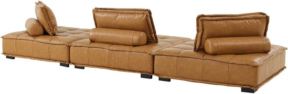 oversized sofas and sectionals Modway Furniture Sofas and Armchairs Tan
