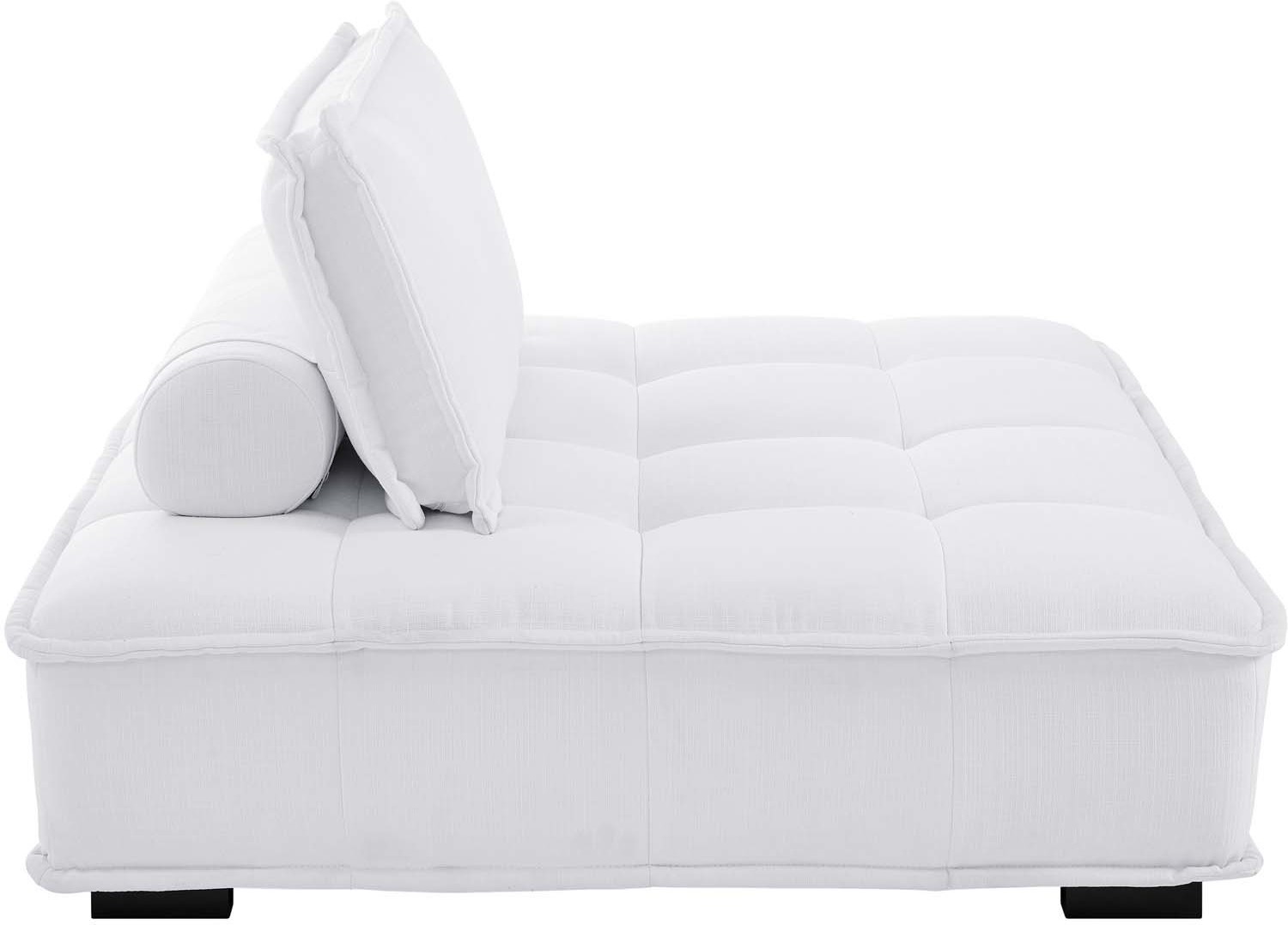 sectional couch and bed Modway Furniture Sofas and Armchairs White