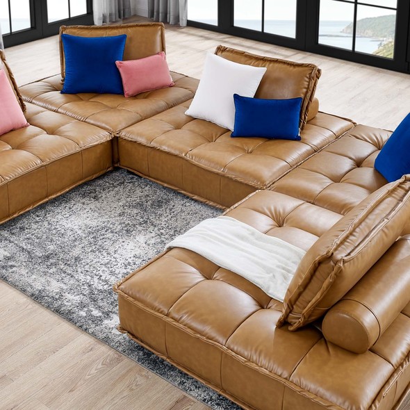 sectional couches near me Modway Furniture Sofas and Armchairs Tan