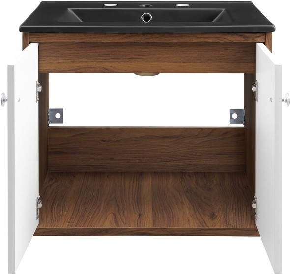 cabinet basin set Modway Furniture Vanities White Black