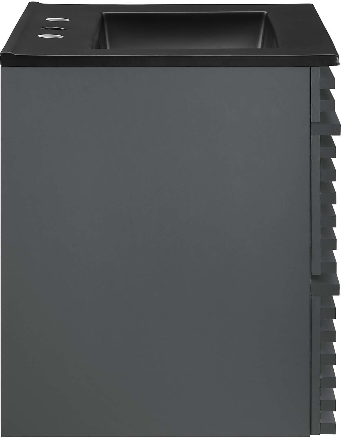 60 single sink vanity Modway Furniture Vanities Gray Black