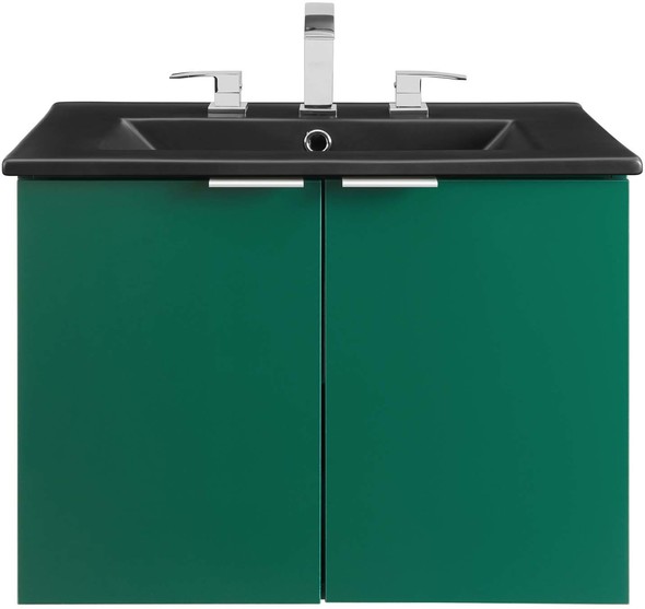 floating vanity cabinet only Modway Furniture Vanities Green Black