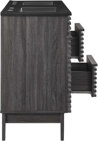 retro bathroom cabinets Modway Furniture Vanities Charcoal Black