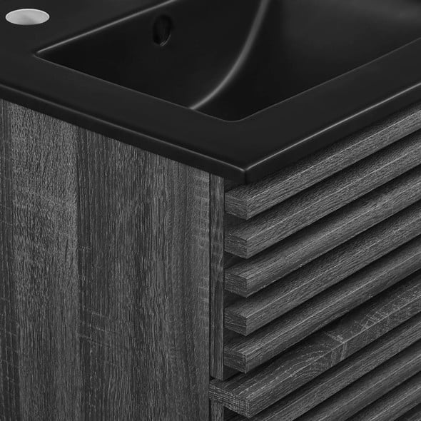 best bathroom double vanity Modway Furniture Vanities Charcoal Black