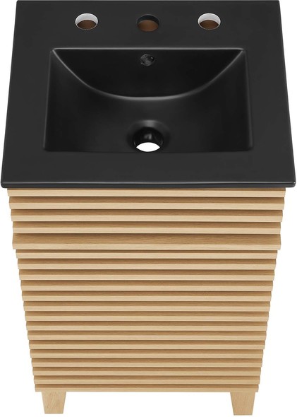 small toilet basin unit Modway Furniture Vanities Oak Black
