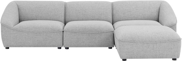 sofa sectional Modway Furniture Sofas and Armchairs Light Gray