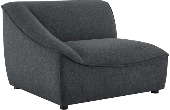 small l sectional Modway Furniture Sofas and Armchairs Charcoal
