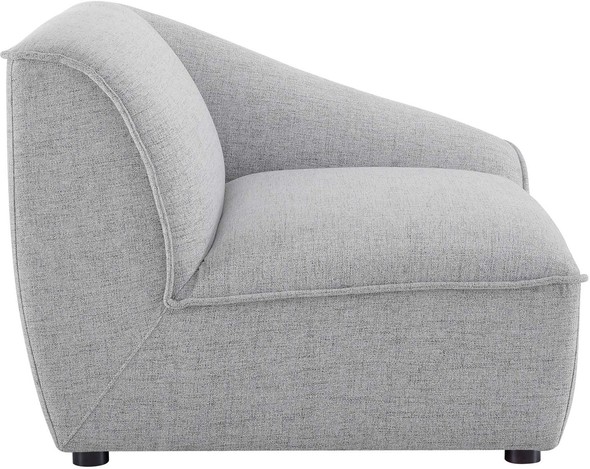 sectional couch end piece Modway Furniture Sofas and Armchairs Light Gray