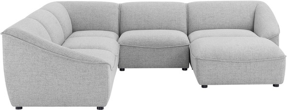 grey velvet sleeper sofa Modway Furniture Sofas and Armchairs Light Gray