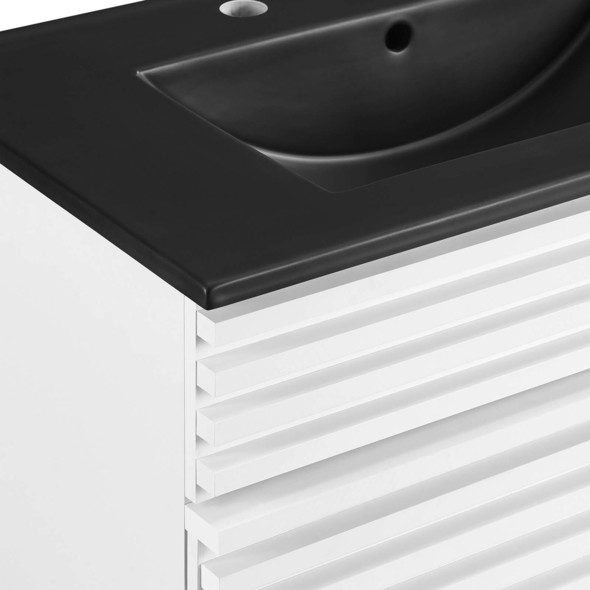 best quality bathroom vanities Modway Furniture Vanities White Black