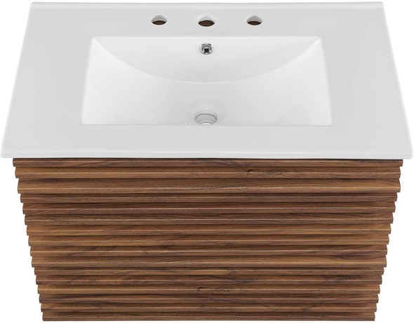 small toilet basin unit Modway Furniture Vanities Walnut White