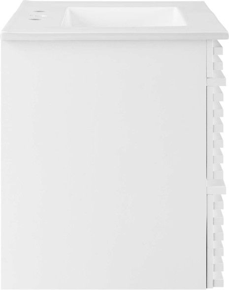 vanity design bathroom Modway Furniture Vanities White White