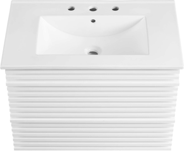 vanity design bathroom Modway Furniture Vanities White White