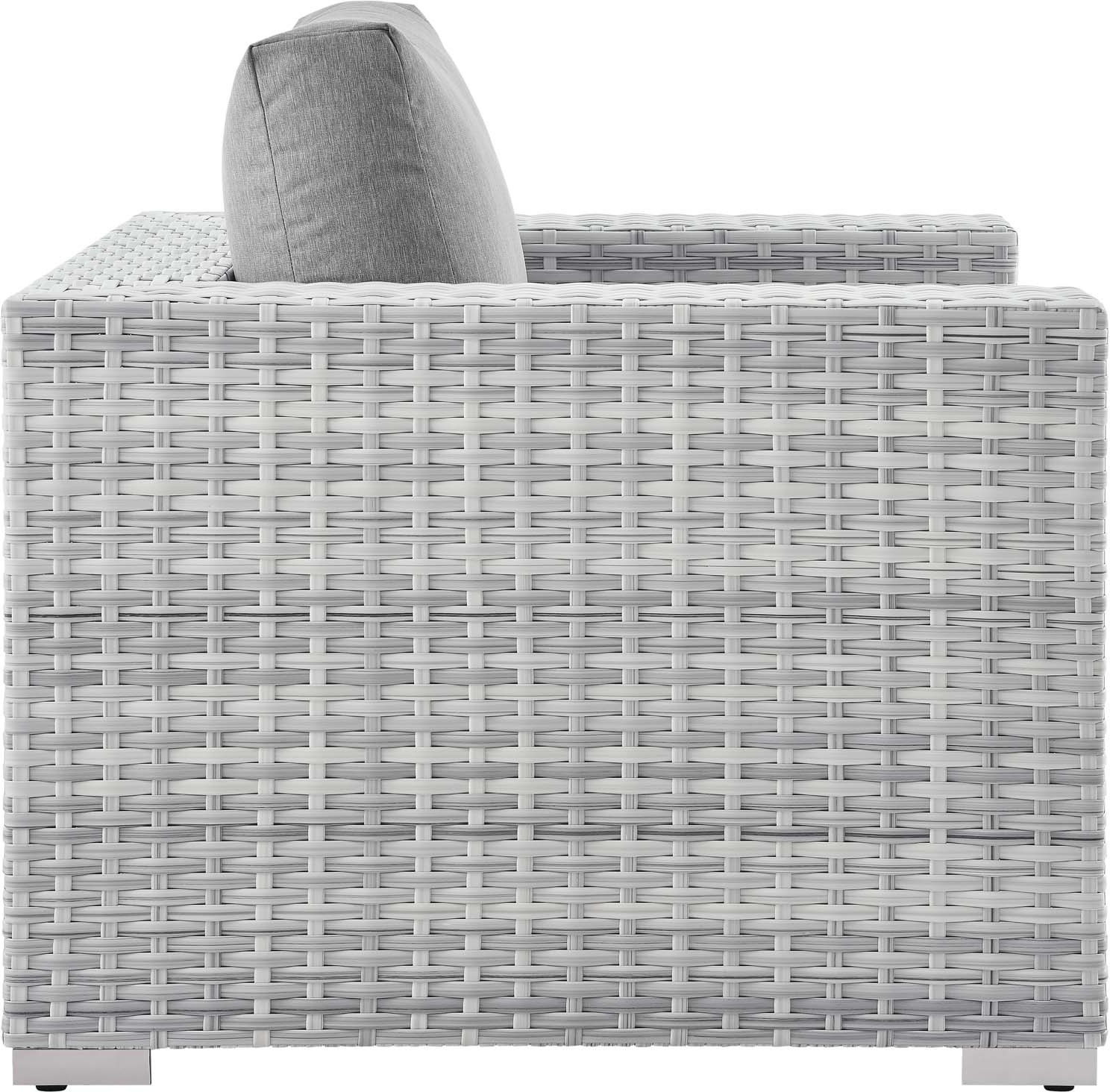 patio furniture pillows Modway Furniture Sofa Sectionals Light Gray Gray