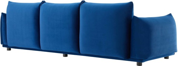white l couch Modway Furniture Sofas and Armchairs Navy