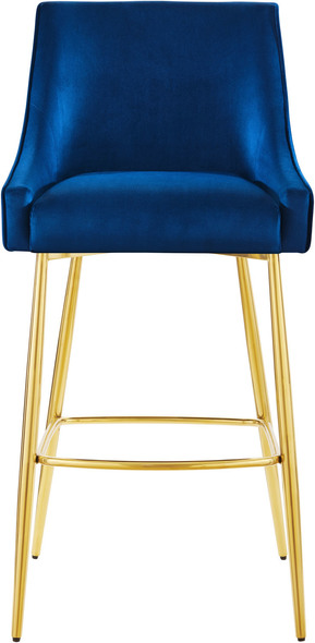 grey velour bar stools Modway Furniture Bar and Counter Stools Navy