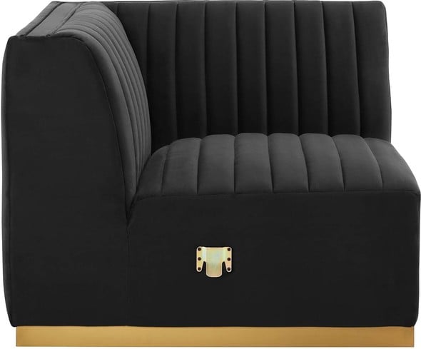 grey contemporary sofa Modway Furniture Sofas and Armchairs Sofas and Loveseat Gold Black
