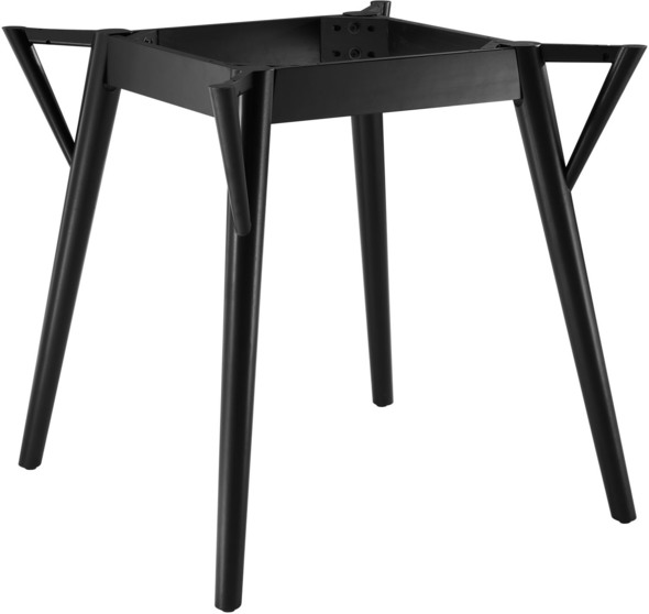 marble wood dining table Modway Furniture Bar and Dining Tables Black Black