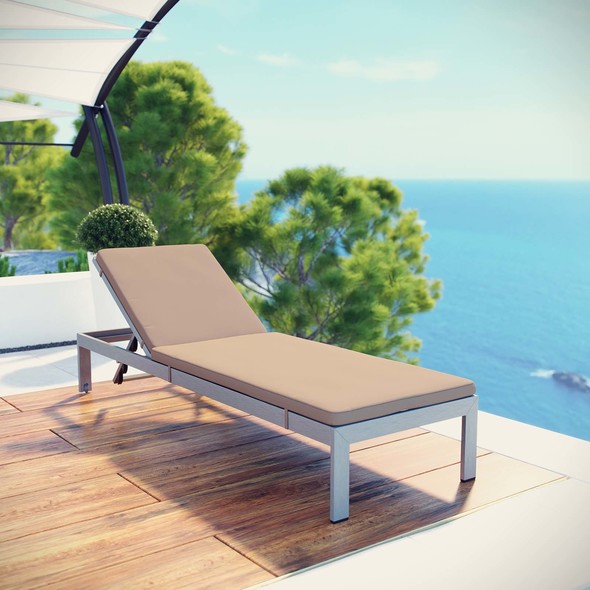 cool outdoor furniture Modway Furniture Daybeds and Lounges Silver Mocha