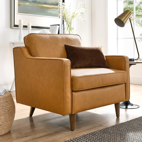 velvet chair accent Modway Furniture Sofas and Armchairs Tan