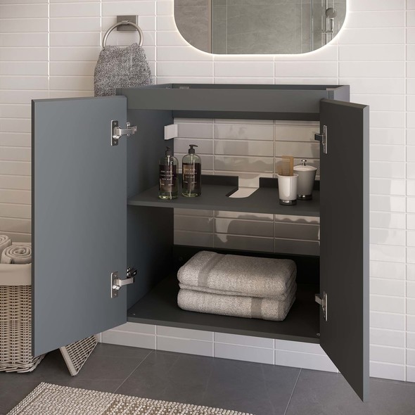 unique vanities for small bathrooms Modway Furniture Vanities Gray