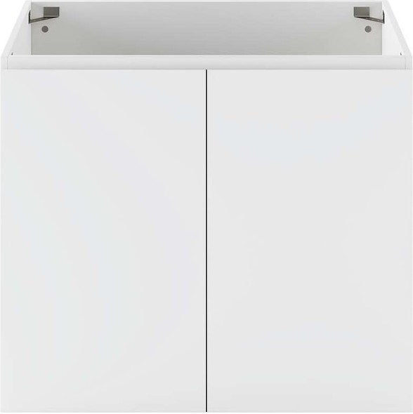 oak double vanity bathroom Modway Furniture Vanities White