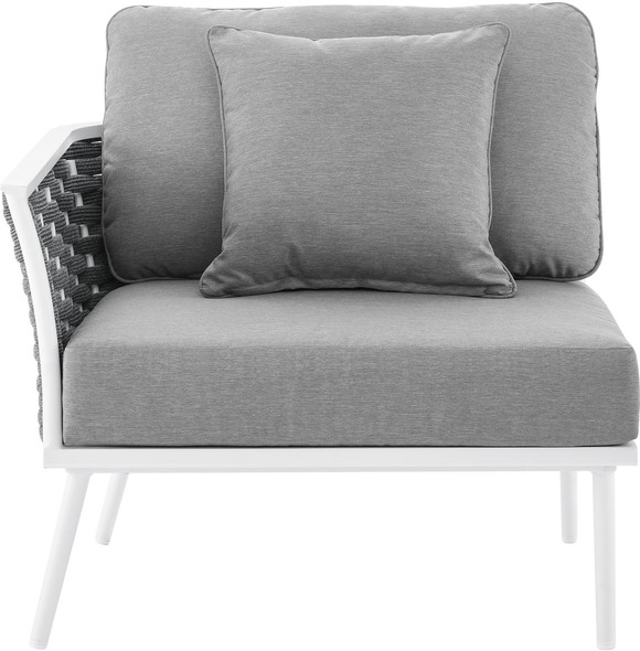 grey lounger Modway Furniture Sofa Sectionals White Gray