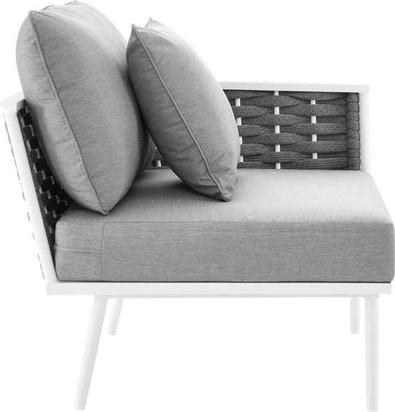 cream chair and ottoman Modway Furniture Sofa Sectionals White Gray
