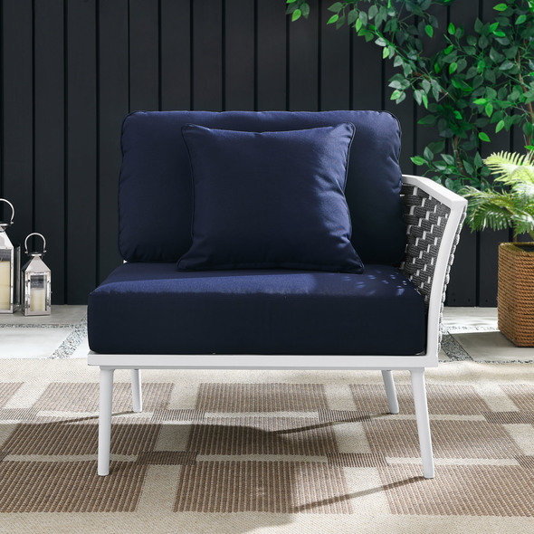 pink velvet occasional chair Modway Furniture Sofa Sectionals White Navy