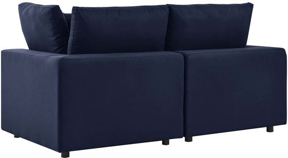 velvet navy blue sofa Modway Furniture Bar and Dining Navy