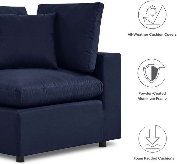 sectional sofa with speakers Modway Furniture Sofa Sectionals Navy
