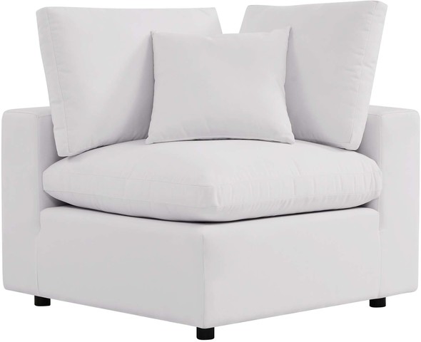 mid century modern furniture couch Modway Furniture Sofa Sectionals White