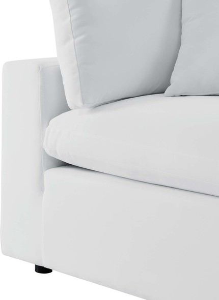 sectional with storage and pull out bed Modway Furniture Sofa Sectionals White