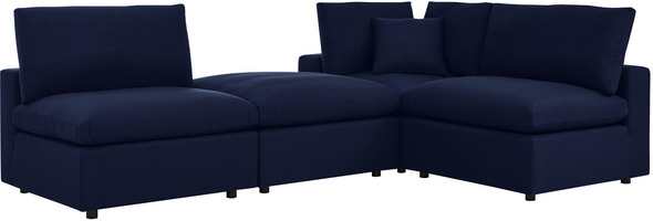 dark gray leather sectional Modway Furniture Sofa Sectionals Navy