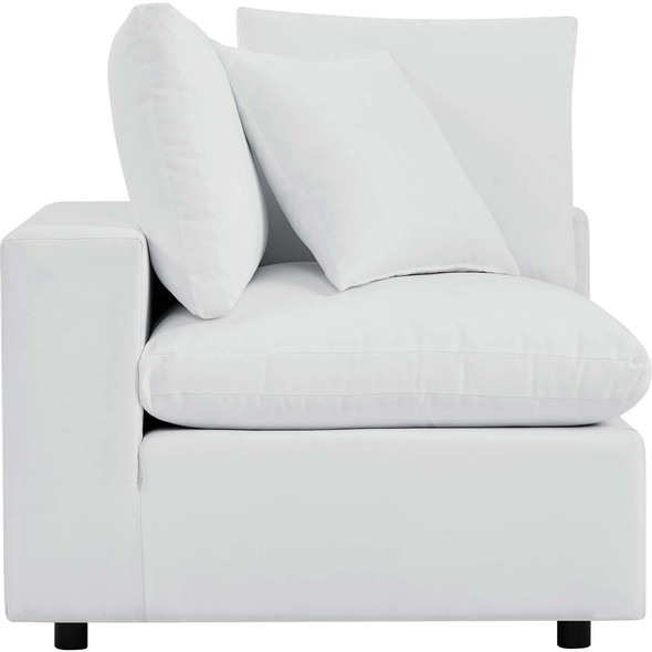 living spaces sectional Modway Furniture Sofa Sectionals White
