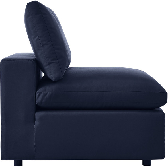 pull out sofa bed with chaise Modway Furniture Bar and Dining Navy