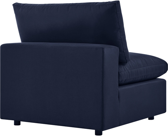 grey couch with chaise lounge Modway Furniture Bar and Dining Navy
