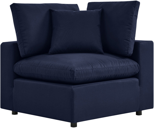 grey couch with chaise lounge Modway Furniture Bar and Dining Navy