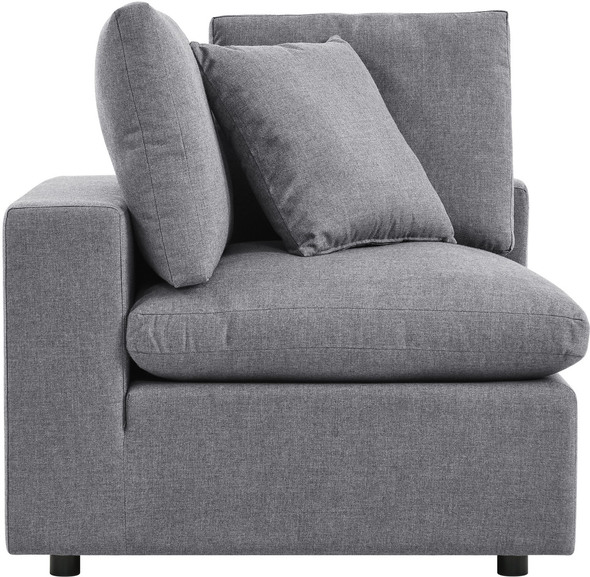 couch with oversized chaise Modway Furniture Sofa Sectionals Gray