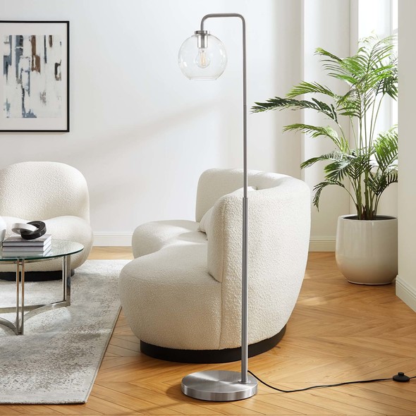 fancy light Modway Furniture Floor Lamps Satin Nickel