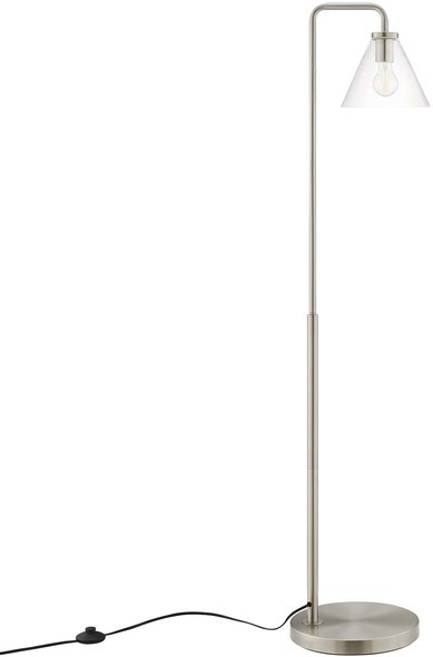 lamp up Modway Furniture Floor Lamps Satin Nickel