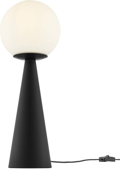 gold and glass light fixtures Modway Furniture Table Lamps White Black