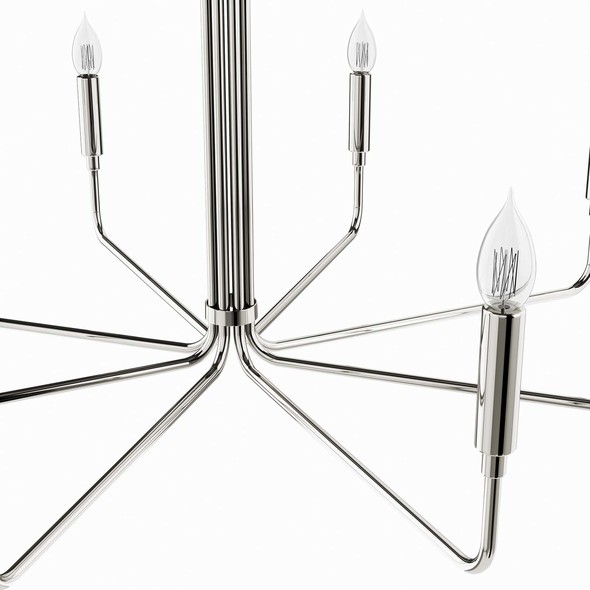 small chandelier with shades Modway Furniture Ceiling Lamps Polished Nickel