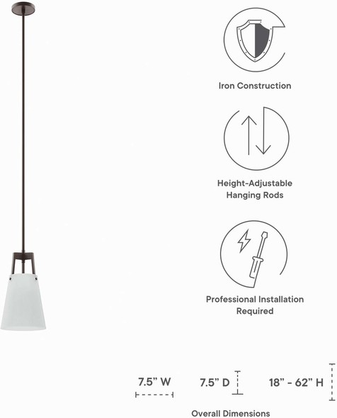 weave pendant light Modway Furniture Ceiling Lamps White Bronze