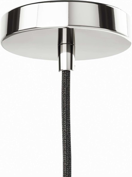 black and glass ceiling light Modway Furniture Ceiling Lamps Clear Polished Nickel