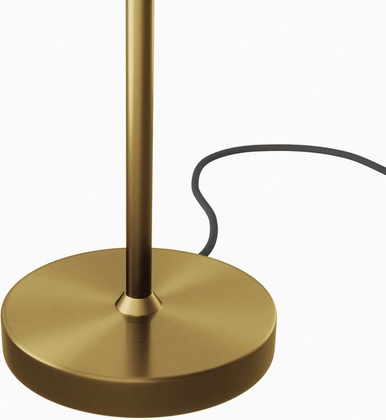 led fancy light for home Modway Furniture Floor Lamps Satin Brass