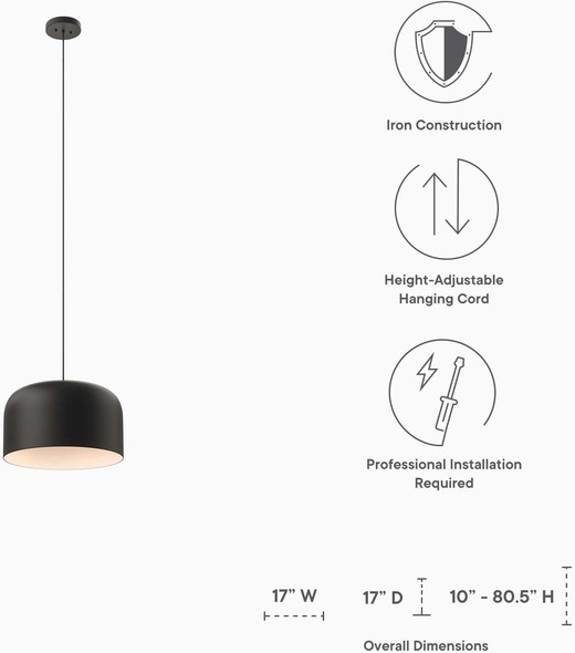 nickel lantern pendant light Modway Furniture Ceiling Lamps Black